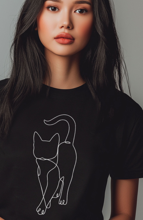 Tricou dama, Pisica, Mers elegant de Felina, [3]