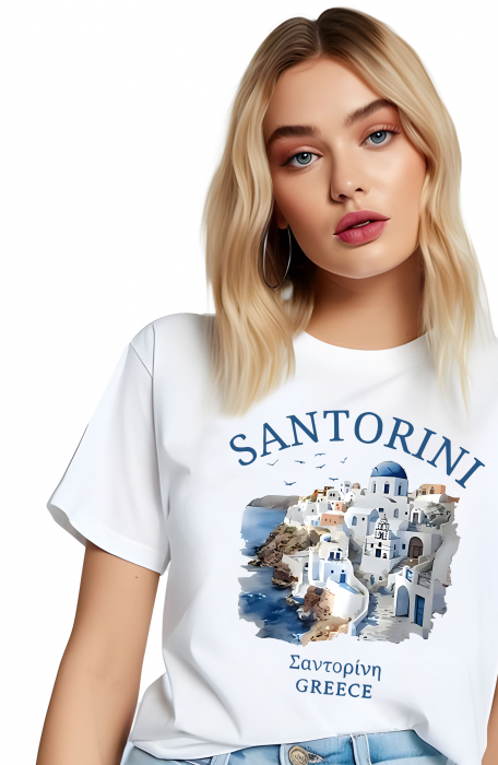 Tricou dama, Santorini Grecia, Greek Greece [2]