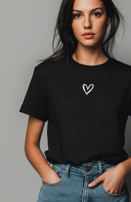 Tricou pentru dama cu imprimeu, Little Heart [2]