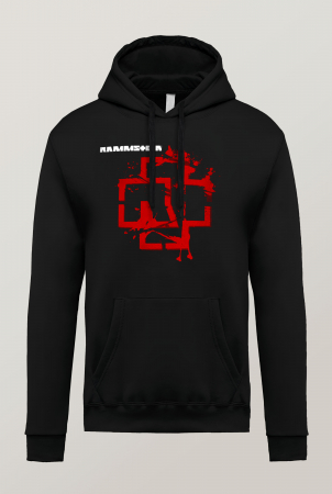 Hanorace Imprimeu Barbati - Hanorac barbati cu imprimeu, Ramm Red - Rock and Roll