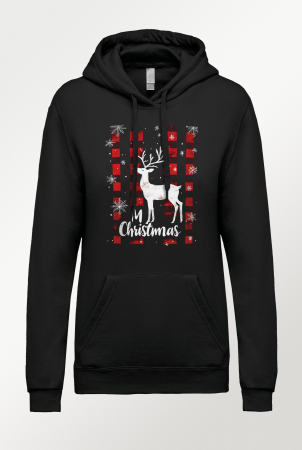 Hanorace Imprimeu Dama - Hanorac cu imprimeu dama - Craciun Fericit