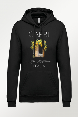 Hanorace Imprimeu Dama - Hanorac cu imprimeu dama - Capri Italy