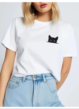 Pisici - Tricou dama, Pocket Cat