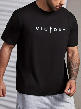 Tricouri Fashion - Tricou barbati, Victory, 100% Bumbac Organic