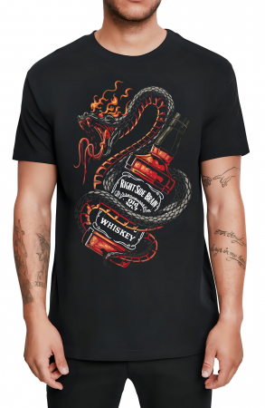 Tricouri Fashion - Tricou Barbati Dragon Whiskey