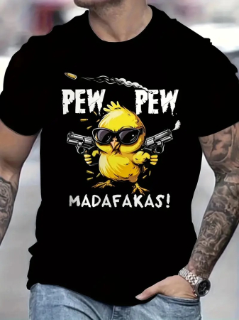 Funny - Tricou Barbati, Pew Pew Madafakas