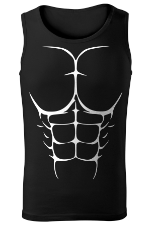Gym / Sport - Tricou Barbati fara maneci, Gym Six Pack