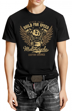Auto / Moto - Tricou Barbati, Vintage Moto Speed