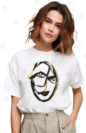 Abstract - Tricou dama, Minnie MouseTricou dama, Abstract Art