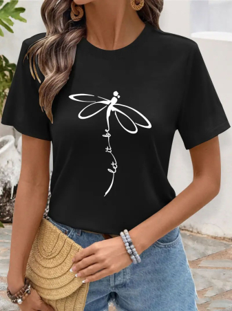 Tricouri imprimeu Dama - Tricou Dama Let it Be