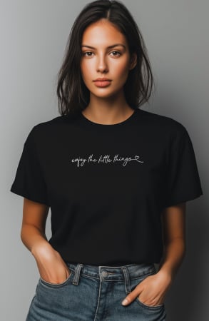 Diverse - Tricou dama, Bucura-te de lucrurile mici, Enjoy the little things