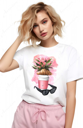 Coffee - Tricou dama, Coffee and Fashion