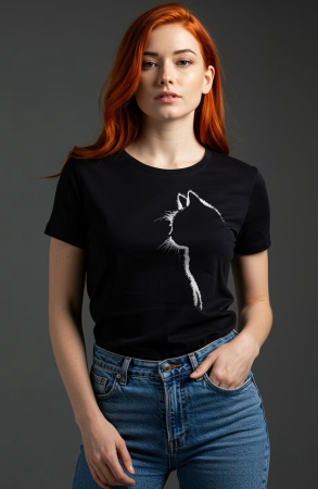 Pisici - Tricou Dama Cat Shadows
