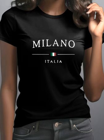 Orase - Tricou dama Milano motivational fashion urban modern