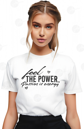 Cu Mesaj - Tricou dama, BOHO Inspirational - Passion is Energy