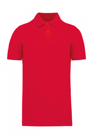 Tricou POLO Barbati - Tricou polo piqué pentru barbati, bumbac organic, sustenabil, ecologic, 180gr. Rosu