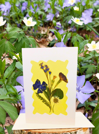 Felicitare flori presate [1]