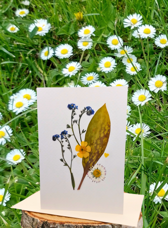 Felicitare flori presate [1]