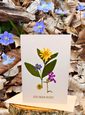 Felicitare flori presate [1]