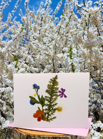 Felicitare flori presate [1]