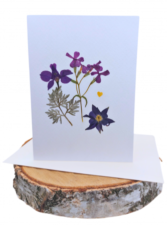 FELICITARI CU FLORI NATURALE PRESATE - Felicitare flori presate