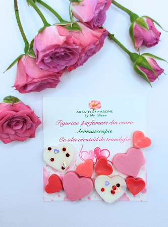 Inima Trandafirie - Figurine din ceara parfumata [2]