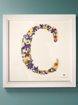 Tablouri personalizate - Monograma florala