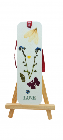 SEMNE DE CARTE CU FLORI - Semn de carte cu flori presate