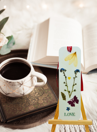 Semn de carte cu flori presate [2]