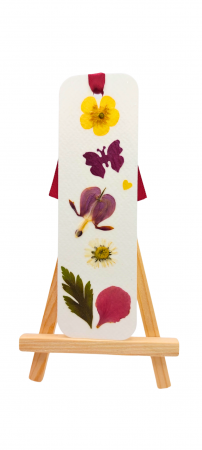 SEMNE DE CARTE CU FLORI - Semn de carte cu flori presate