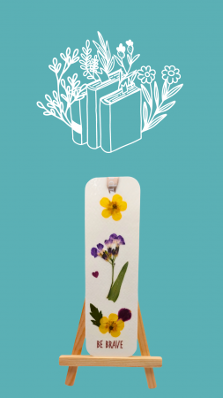 Semn de carte cu flori presate [2]