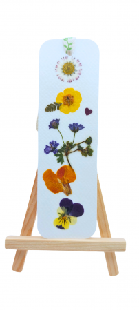 SEMNE DE CARTE CU FLORI - Semn de carte cu flori presate