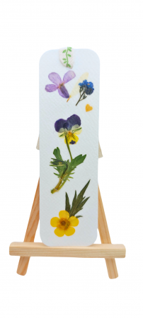 SEMNE DE CARTE CU FLORI - Semn de carte cu flori presate