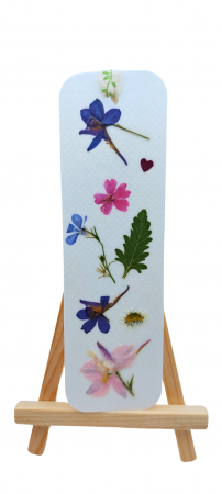 SEMNE DE CARTE CU FLORI - Semn de carte cu flori presate