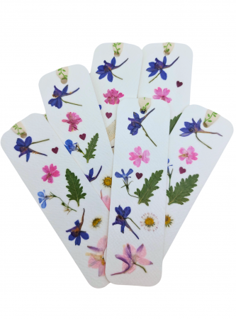 Semn de carte cu flori presate [2]