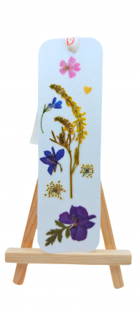 SEMNE DE CARTE CU FLORI - Semn de carte cu flori presate