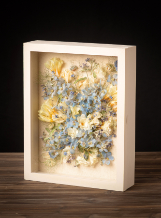 Tablouri personalizate - Tablou 3D cu flori din buchetul miresei