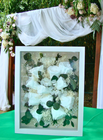 Tablou 3D cu flori din buchetul miresei [2]