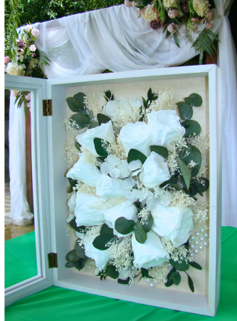 Tablou 3D cu flori din buchetul miresei [4]