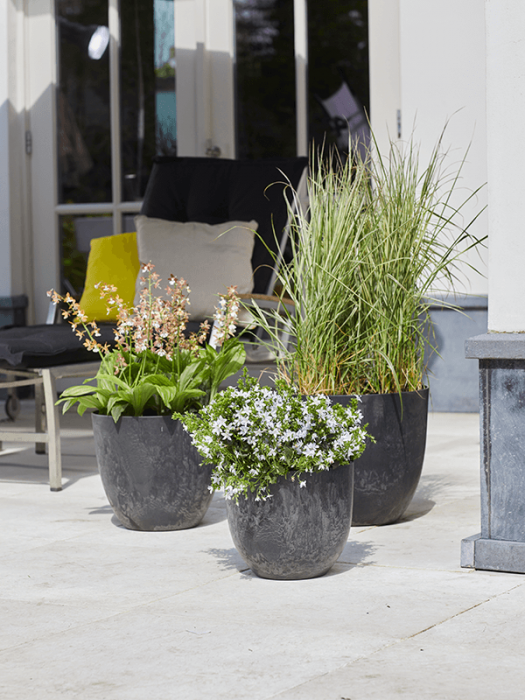 Ghiveci ARTSTONE Bola 23/20 cm, negru [2]