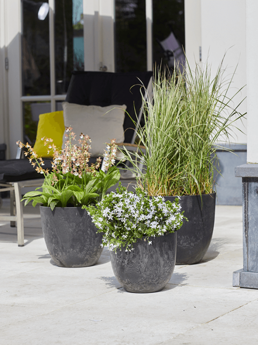 Ghiveci ARTSTONE Bola 45/38 cm, negru [2]