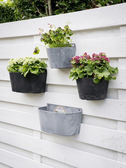 Ghiveci ARTSTONE Claire (cu urechi de agățare), negru [2]