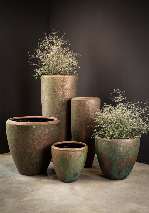 Ghiveci ATLANTIS rotund, 41/41 cm, bronz [2]