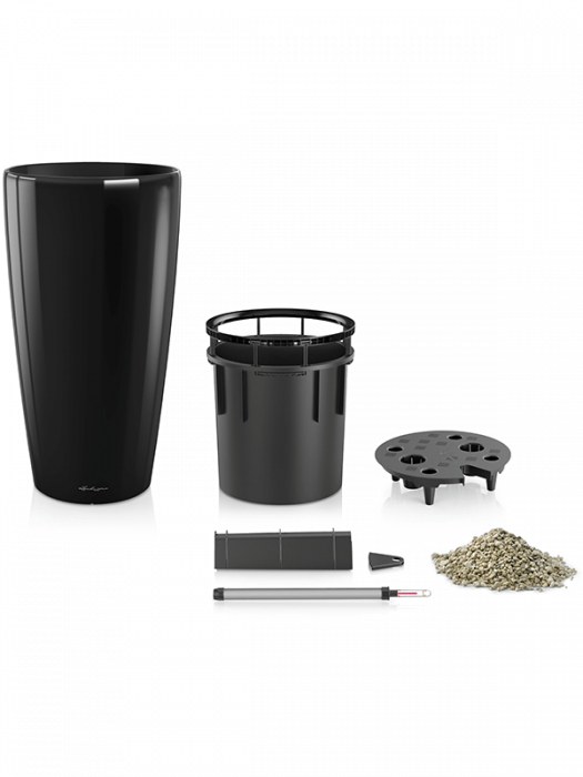 Ghiveci LECHUZA Premium Rondo Negru 32 x 56 [2]