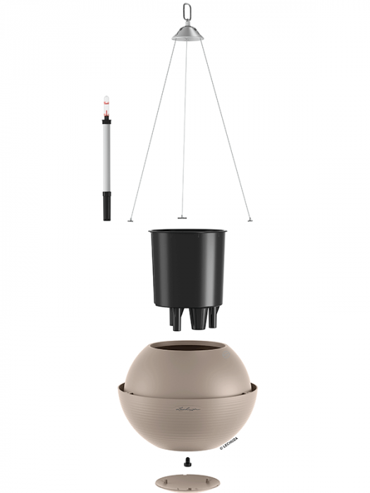 Ghiveci LECHUZA Bola Color Sand Brown 32 x 25 [2]