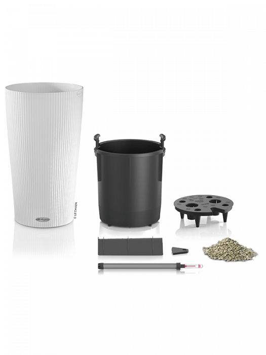 Ghiveci LECHUZA Cilindro Alb 23 x 41 [2]