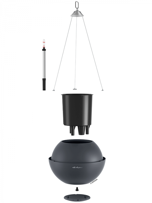 Ghiveci LECHUZA Bola Color Ardezie 32 x 25 [2]