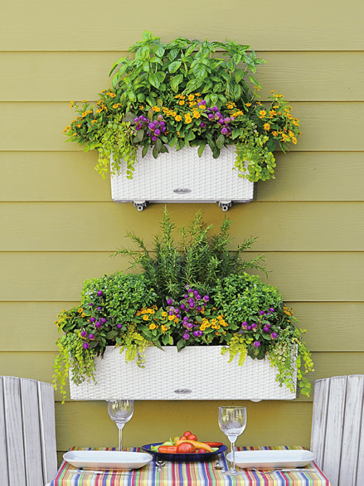 Ghiveci LECHUZA Balconera Cottage Alb 80 x 19 x 19 [3]