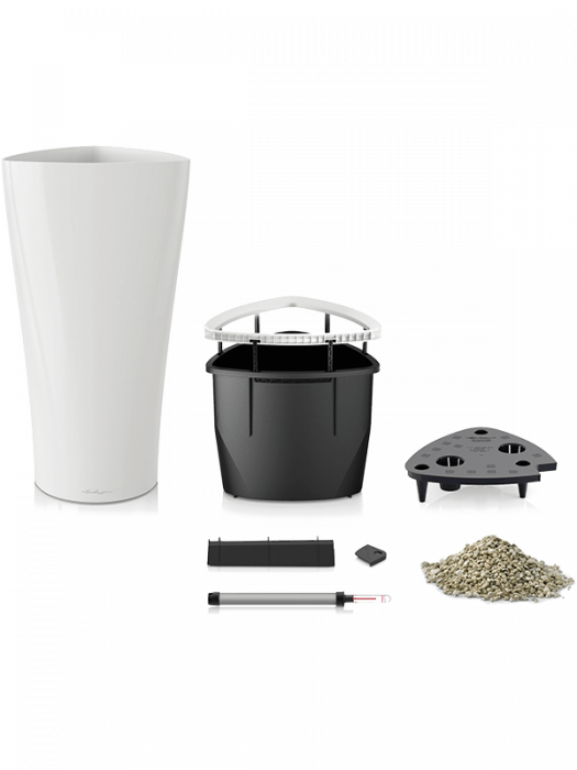 Ghiveci LECHUZA Premium Delta Alb 30 x 56 [2]