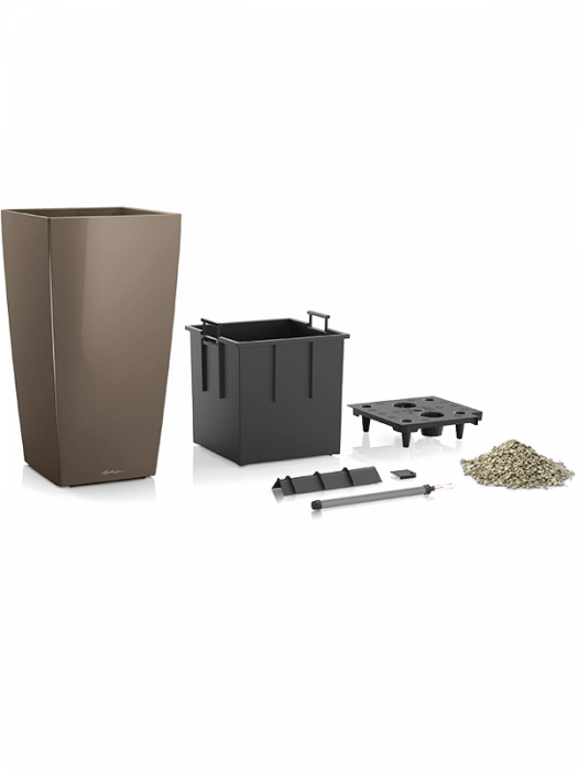 Ghiveci LECHUZA Premium Cubico Taupe 40 x 40 x 75 [2]